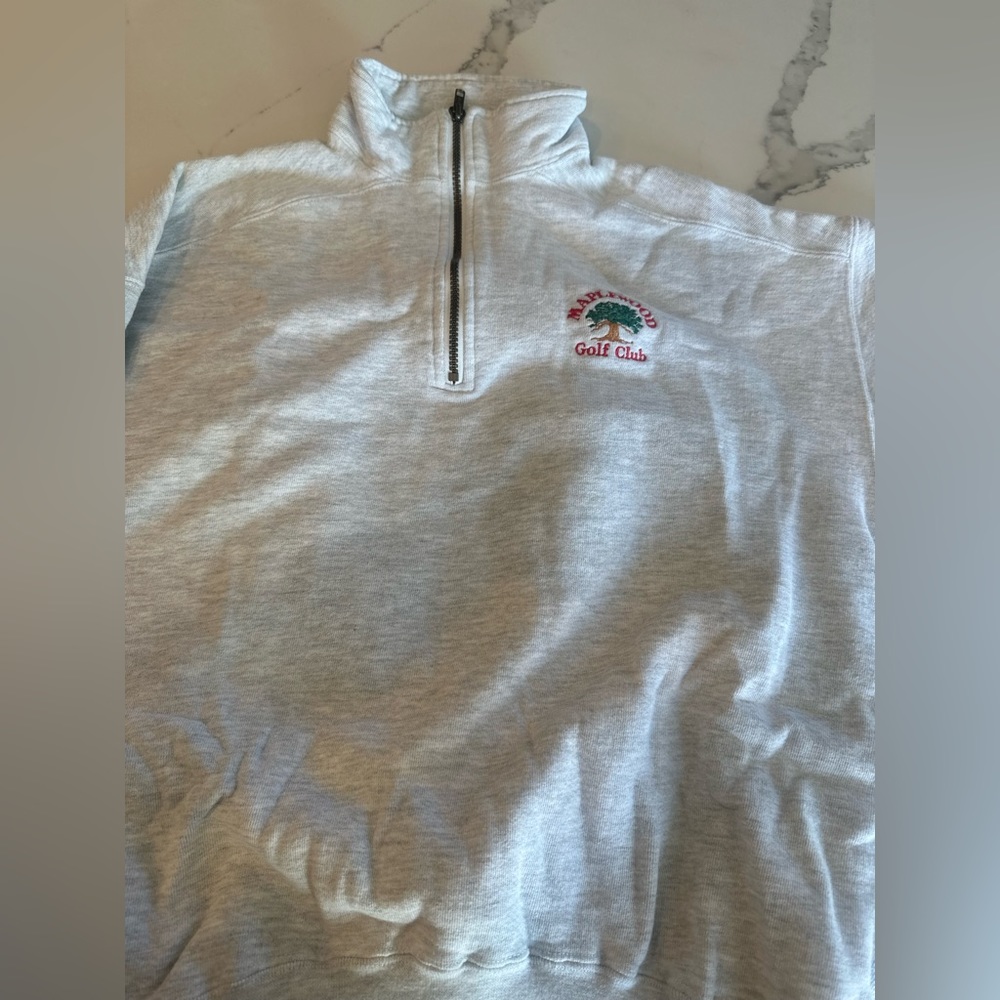 LLBean gold sweatshirt 1/5 zip